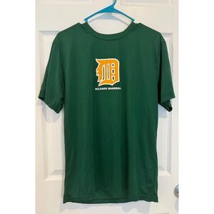 Delgado Baseball T-Shirt Moisture Wicking Athletic Green‎ Tee Adult M
